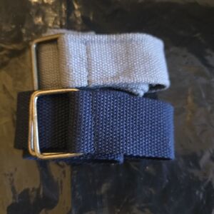 Stylish Gray and Blue Kids Belt Set Like New 34 Inch